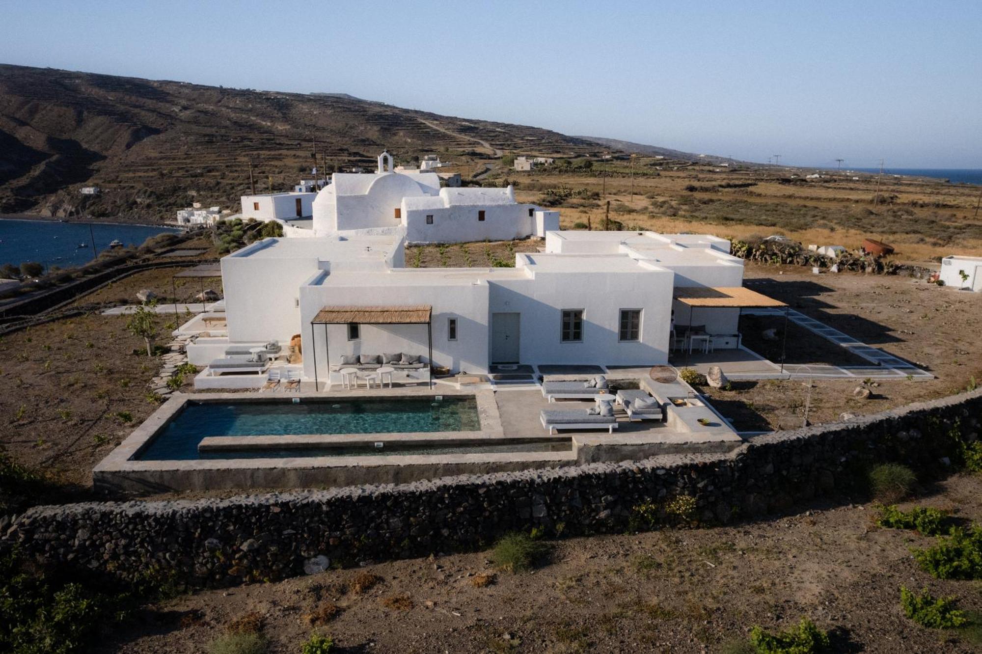 Santa Irini Retreat Otel Thirasía Dış mekan fotoğraf